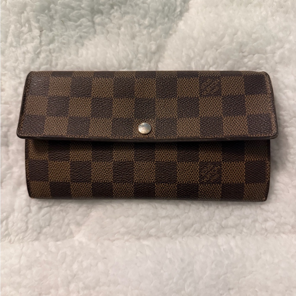 Louis Vuitton Damier Ebene Sarah Bi-fold Wallet